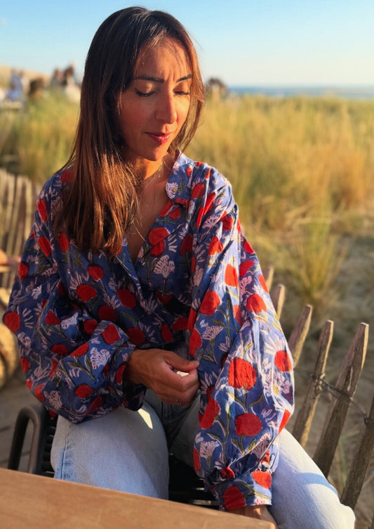 Chemise Mélanie - Chemise coupe loose et manches bouffantes